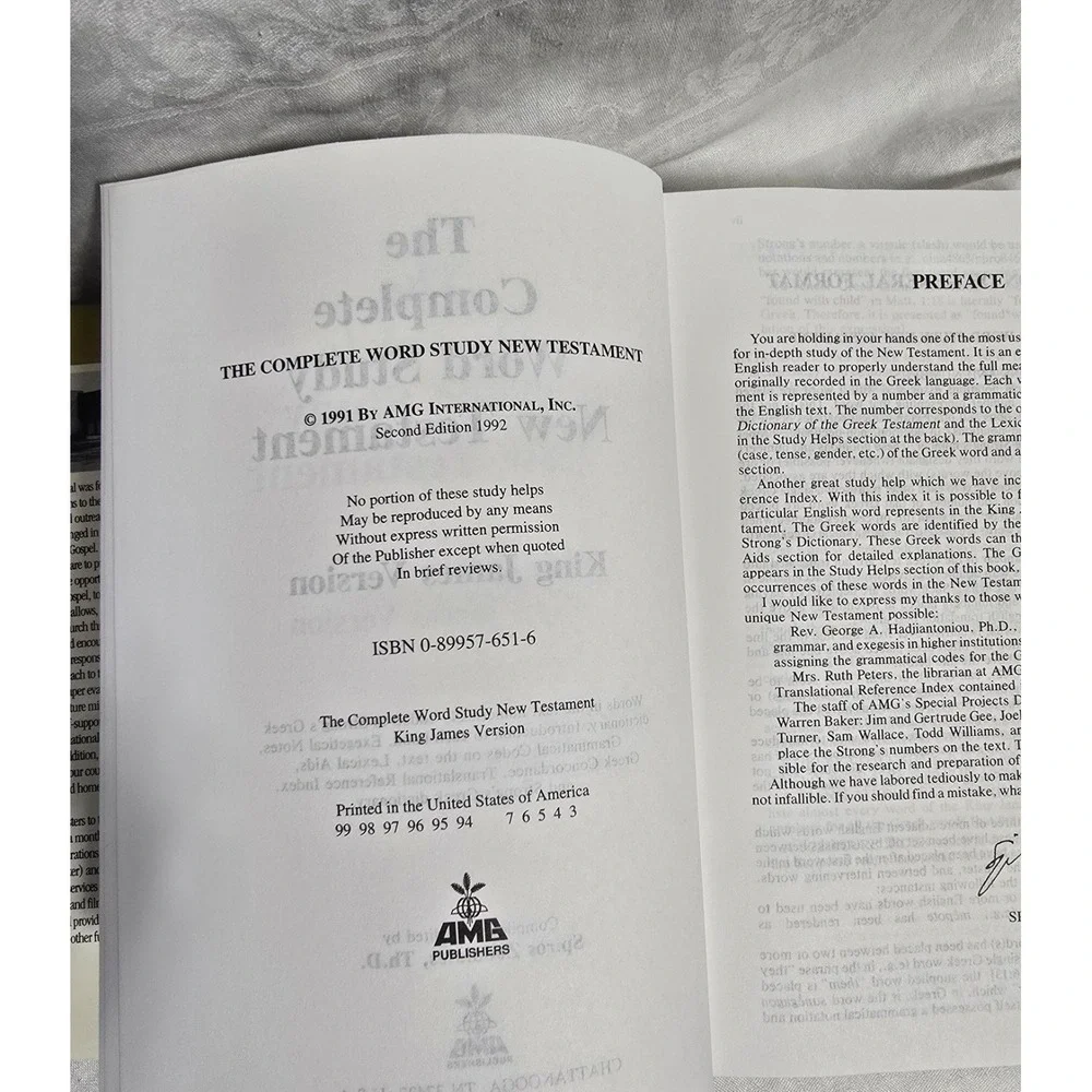 Complete Word Study New Testament Spiros Zodhiates Bible‎ Study Guide Notes RARE